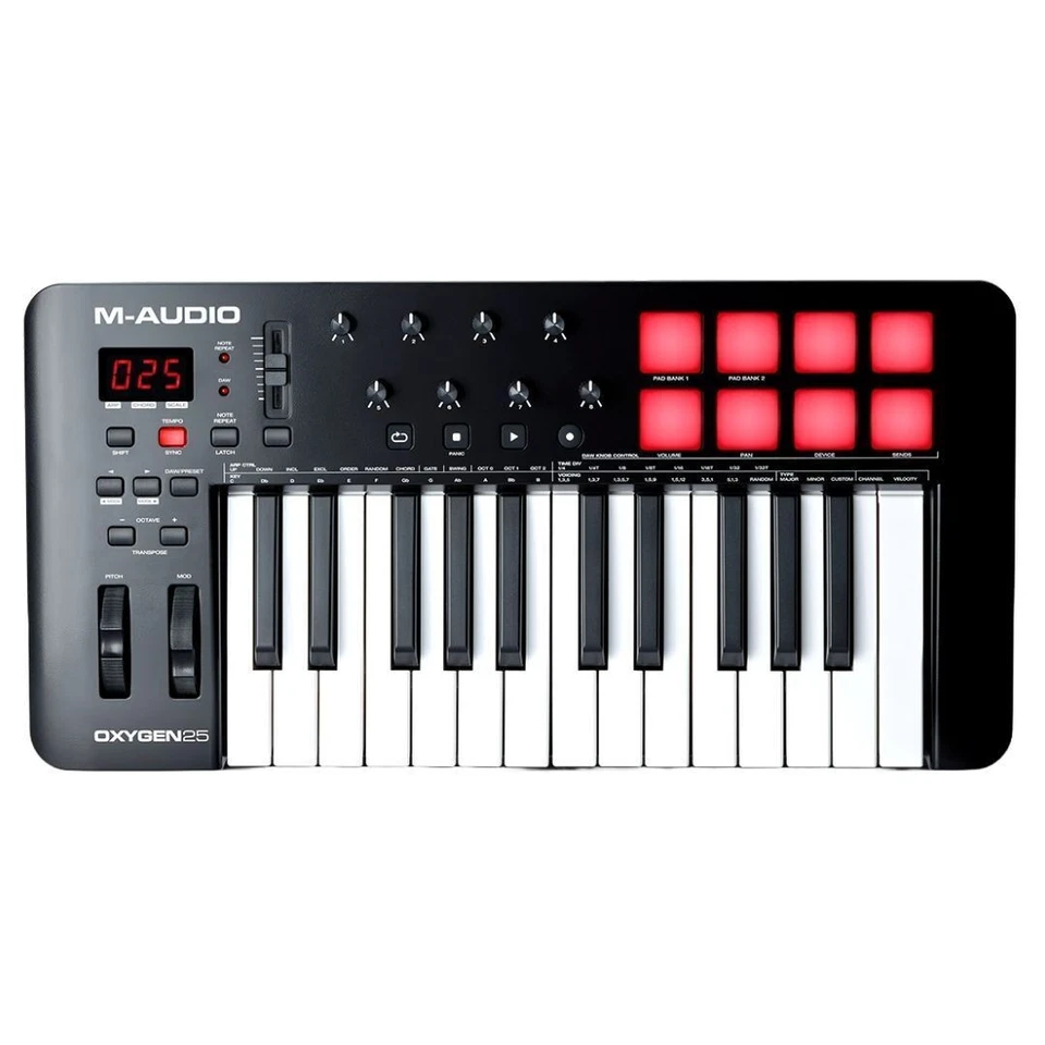 M Audio Oxygen 25 MKV 25 Key Keyboard Controller PRO - Image 1 of 4