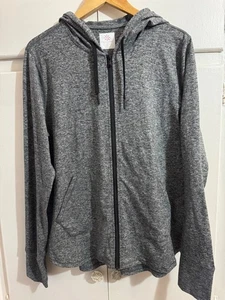 Isaac Mizrahi Live leichte sportliche Trainingsjacke mit Reißverschluss Space Dye, Medium - Bild 1 von 9