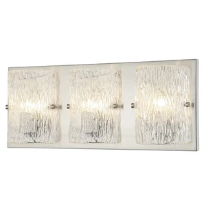 Morgan 3-Light Bathroom Vanity Light in Brushed Nickel - Picture 1 of 2