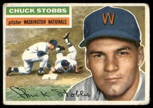 #68b Chuck Stobbs Gray Back 1956 Topps Gray Back - Picture 1 of 2