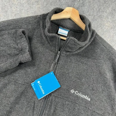 Chaqueta Columbia Para Hombre 3X Gris Steens Mountain Cremallera Completa 2.0 Bolsillos Polares Logo Foto 1 de 4