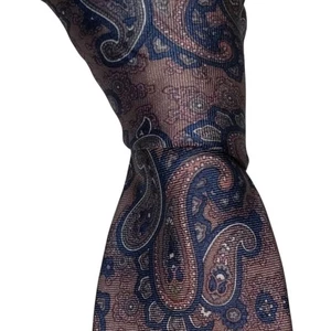 Christian Dior Silk Necktie Men's Light Purple Blue Paisley Designer Tie EUC - Picture 1 of 3