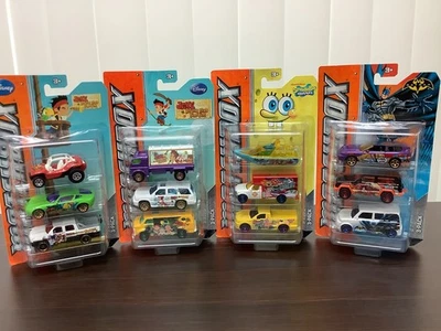 LOT of 4 Matchbox 3 car sets NIP Disney, Spongebob, Batman 12 cars total READ - Image 1 of 4