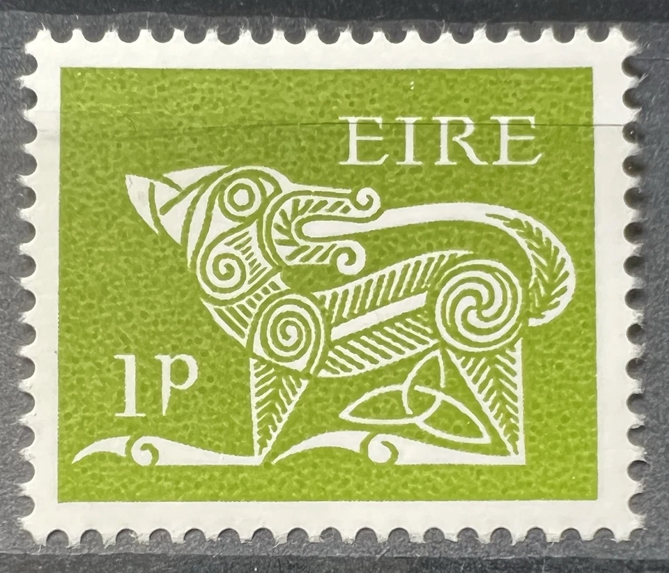 Estampillas irlandesas EIRE Irlanda 1968-1969 perro 1d tercera serie definitiva D36 MNH Foto 1 de 1