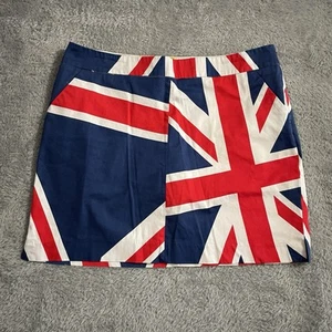 Loudmouth Ladies Womans Skort Skirt Size 14 British Flag England Golf Pickleball - Picture 1 of 10