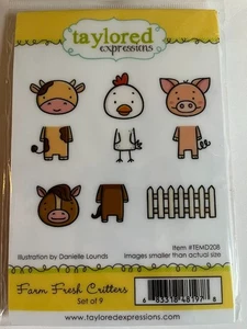 NEU! Taylored Expressions ~ Farm Fresh Critters Stempel Set 9 ~ #TEMD208 - Bild 1 von 4