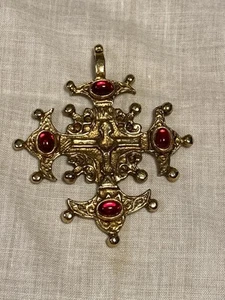 Alva Museum Replicas Amulet Cyrillic Cross Pendant Smithsonian Institute - Picture 1 of 5