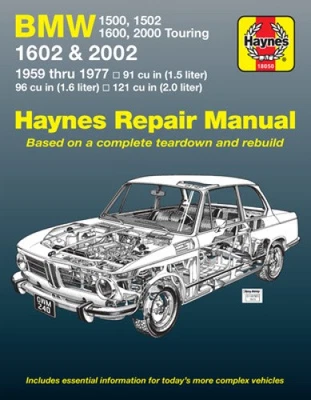 BMW 1500, 1502, 1600, 1602, 2000 & 2002 1959 Thru 1977 Haynes Repair Manual: - Immagine 1 di 2
