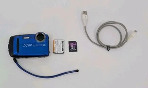 Fujifilm FinePix XP120 Waterproof Camera With Memory Card Cord And Battery - Picture 1 of 15