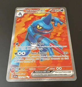 Pokémon SV01: Escarlata y Violeta Ultra Raro Holofoil Toxicroak ex 232/198 Casi Nuevo - Imagen 1 de 2
