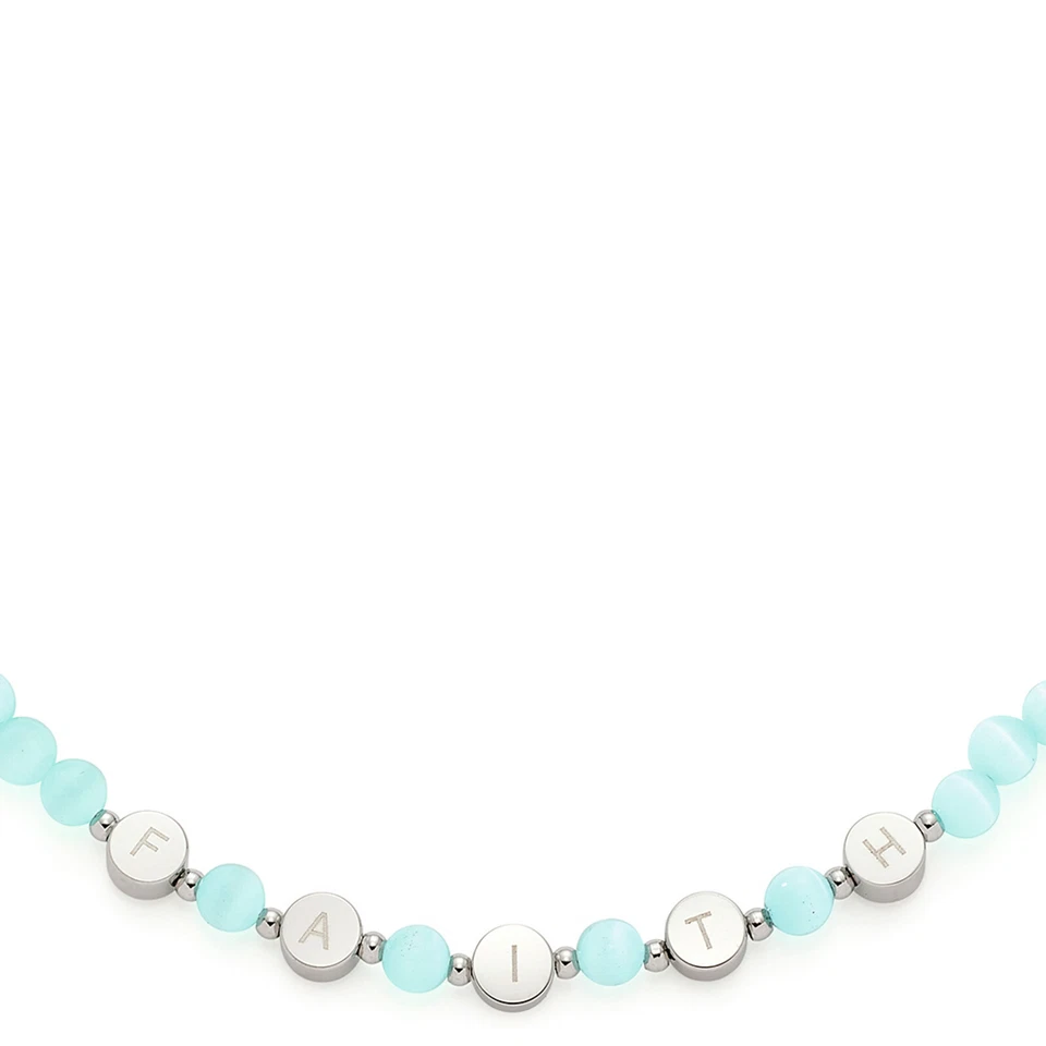 Leonardo Halskette 021875 Danica Türkis 42 cm 5 cm Sommer Collier Edelstahl