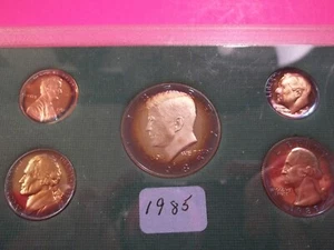 Schön getönter Proof Set 1985 "S" (TPS107) - Bild 1 von 2