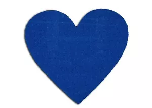 Festliche Wohnkultur Türmatte Dekorativ Blau Herz Wanddekoration 3' große Matte - Bild 1 von 5