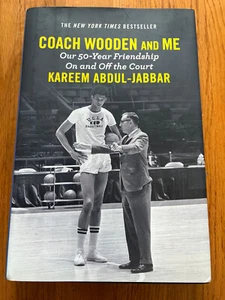 KAREEM ABDUL JABBAR AUTOGRAPHED "COACH WOODEN And ME" 2017 UCLA MEMOIR PIC PROOF - Picture 1 of 5