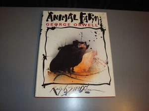 Animal Farm George Orwell Illustrated Edition Teacher Homeschool Ralph Steadman - Picture 1 of 11