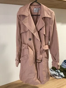 ASOS 2017 Classic Trench Coat UK 4 in Dusty Rose (Mint Condition) - Picture 1 of 3