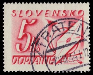 Slowakei J37 (Mi P37) - Brief- und Posthorn ""Porto fällig"" (Pa37647) - Bild 1 von 1