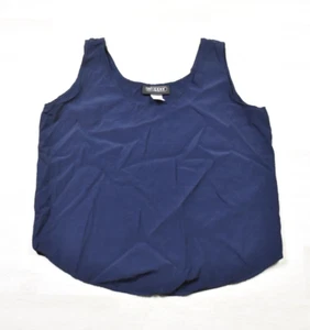 90s Wrapper Tank Top Camisole Damen Navy Blau Größe L Vintage - Bild 1 von 5