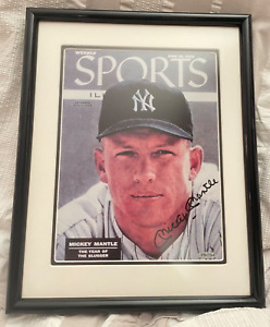Mickey Mantle Signed 1956 Sports Illustrated Cover Framed - Upper Deck Auth UDA