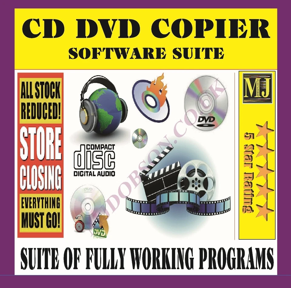 CD Disc Burner Program Rip Copy Non-Protected ISO Create MP3 Audio CD - Image 1 of 4