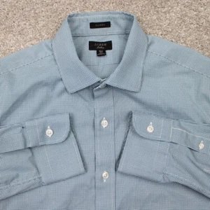 J Crew Ludlow Shirt Mens 15 1/2, 34 Blue/White Classic Fit Cotton Stretch L/S - Picture 1 of 14
