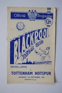 1956-57 Blackpool F.C. v Tottenham Hotspur Football Programme 3 September 1956 - Picture 1 of 6