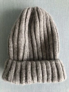 100 % Kaschmir Unisex Kinder Beanie Mütze Kinder Mädchen Jungen gestrickt grau - Bild 1 von 6