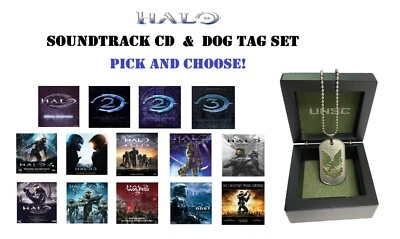 HALO Original Game Soundtrack CD with HALO Infinite Dog Tag Set - Pick & Choose! - Image 1 of 3