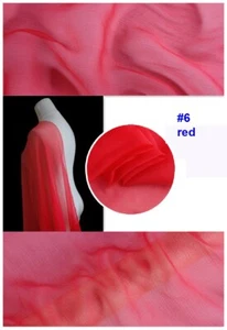 1yard X 1.4meter Mulberry Silk Scarf Textile Crinkled Silk Chiffon Crepe Fabrics - Picture 1 of 31