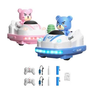 2 Pieces Remote Control Cars RC Ejecting Bumper Car for Children New Year - Picture 1 of 7