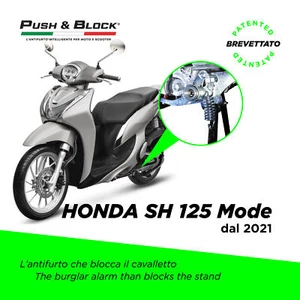 ANTI DIEBSTAHL PUSH&BLOCK STATIVSCHLOSS für Roller HONDA SH 125 MODE ab 2021 - Bild 1 von 2