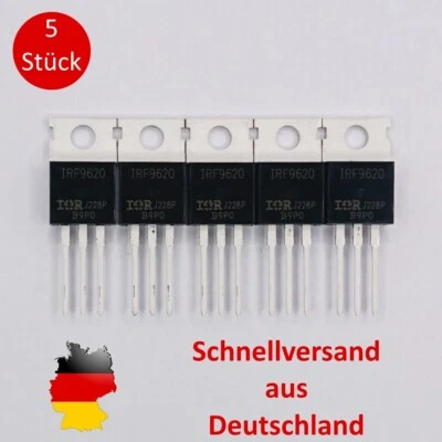 5 x Stück IRF840 , N-Kanal MOSFET Transistor, 500 V , 8 A , 125 W, TO-220AB NEU