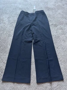 Black Label By Chico’s Women’s Wide Leg Trouser Black Size 14R $130 - Picture 1 of 5