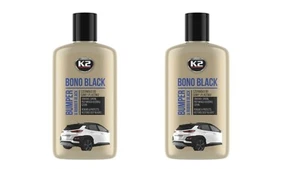 2 X K2 BONO NEGRO Parachoques y GOMA Volver a NEGRO RESTAURADOR ARAÑAZOS Plástico 250 ml - Imagen 1 de 11