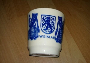 DDR GDR Kahla Becher Krug Tasse Weimar Skyline original top Zustand  - Bild 1 von 7