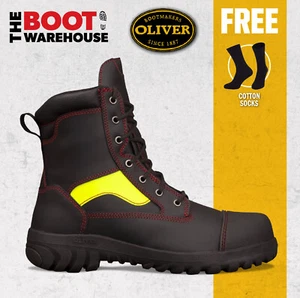 Oliver 66460 'Wildland' Lace-up 180mm, Firefighter Boot. Water & Flame Resistant - Foto 1 di 6