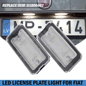 2pz Luce targa led per Fiat 500 500C 2009 2010 2011 2012 2013 14-2015 - Foto 1 di 11