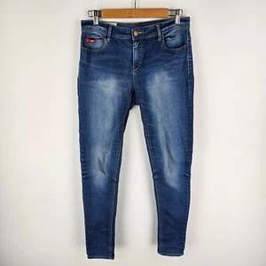 Lee Cooper Jeans Womens 10 Blue Denim Skinny Leg Cotton Blend Stretch Casual - Picture 1 of 9