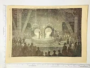 Wood Engraved Penn’s Marine Engine Factory Oct 7, 1863 Illustrated London News - Bild 1 von 7