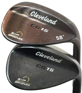 Cleveland CG15 Wedge Set SW 54° LW 58° Zip Grooves Steel Wedge Flex Shafts RH - Picture 1 of 8