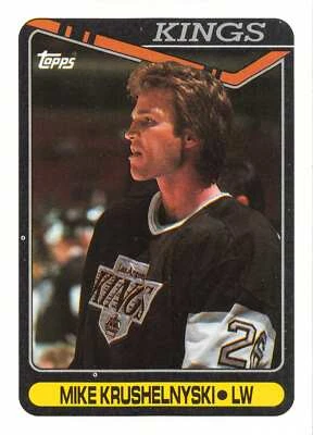 1990-91 Topps #167 Mike Krushelnyski NHL Kings - Image 1 of 2