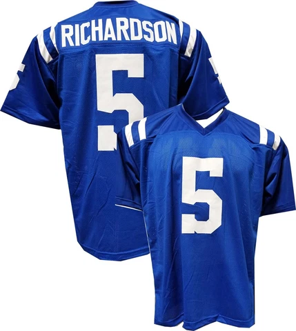 Anthony Richardson Blue Custom Stitched Football Jersey Men's Indianapolis Cover