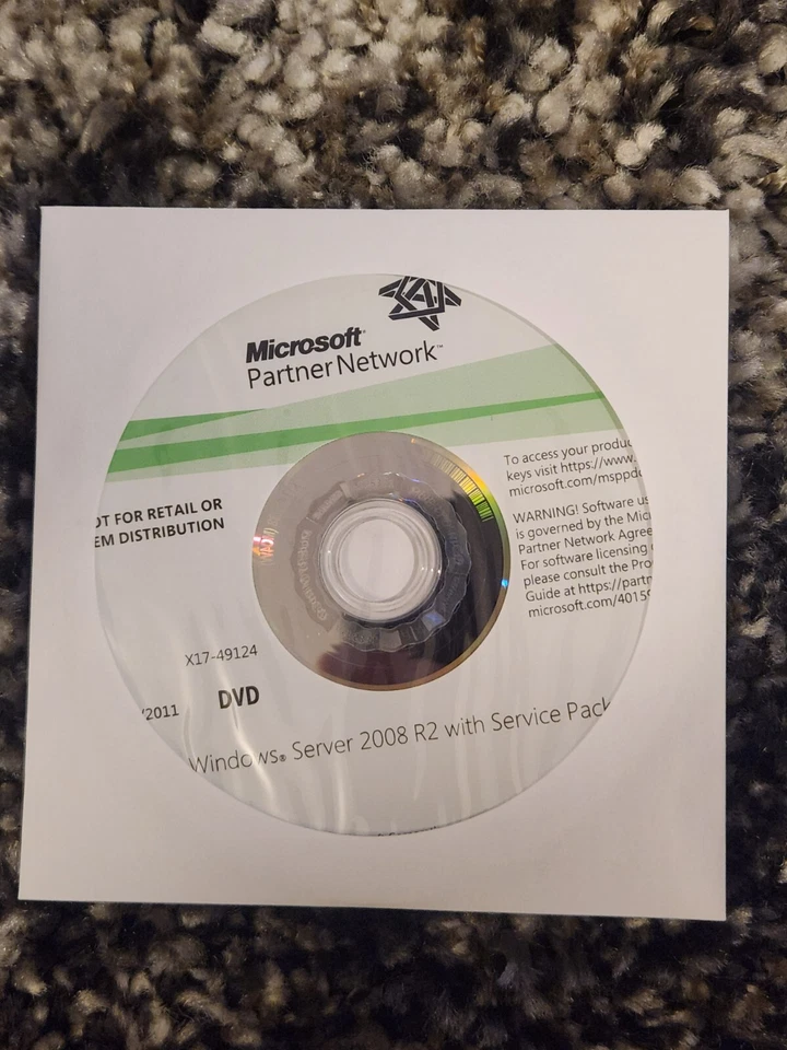 Windows Server 2008 R2 with Service Pack MSDN DVD Disc English X17-49124 - Image 1 of 1