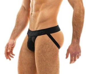 Jockstrap Modus Vivendi Tiffany's Velvet Jock Low-Rise Cut Black 12011 115 - Picture 1 of 5