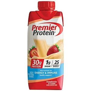 Premier Protein Shakes, Strawberries & Cream, 11 Fluid Ounce (Pack of 18) - Picture 1 of 1