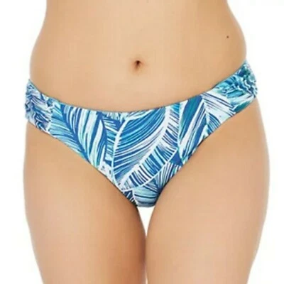 LA BLANCA Reversible Tab Side Hipster Poolside Sketched Leaves Womens Size 4 New - Image 1 of 4