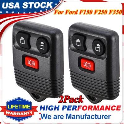 2X Repuesto para Ford 99-13 E 150 250 350 450 550 Econoline Mando a Distancia Coche Llavero Foto 1 de 4