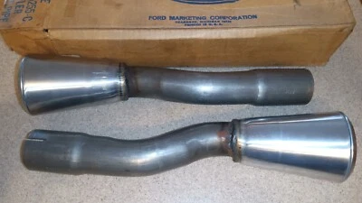 1965 1966 NOS Ford выхлопной трубы наконечники C5ZZ-5255 хром Mustang GT расширения - Изображение 1 из 4