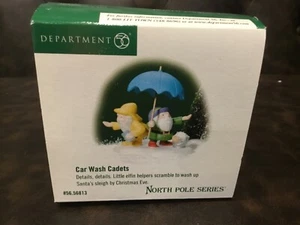 DEPT 56 CAR WASH CADETS NORTH POLE SERIES NIB - Picture 1 of 5