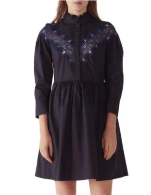 Vestido para mujer Sandro Paris talla 36 FR/S encaje línea A R20470E Foto 1 de 4